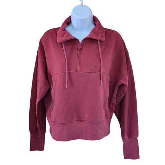 Old Navy Active Womens Dynamic Fleece Half-Zip Pullover Sweatshirt boho cottage - Picture 1 of 6